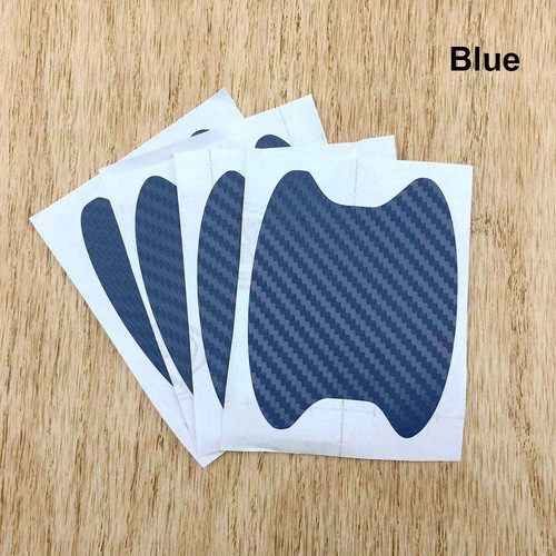 4x Car Door Handle Anti-Scratch Protective Film Stickers Plastic Carbon Fiber