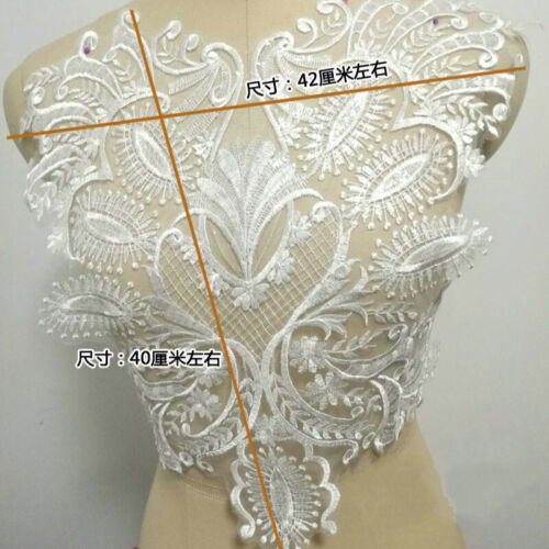 Stickereien Spitze Applikation Flicken Rand Motiv Blumen Nähen Auf Braut Kleid 