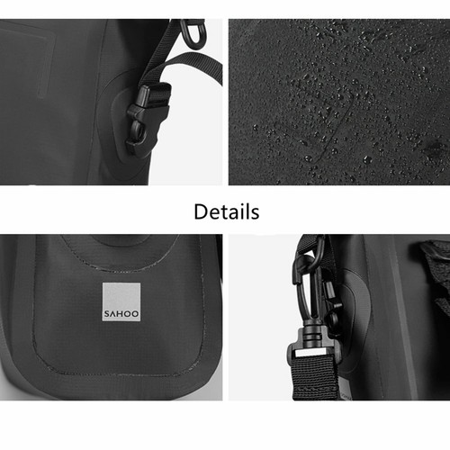 SAHOO Waterproof Bicycle Handlebar Bag 3L Cycling Bike Front Basket PVC Bags
