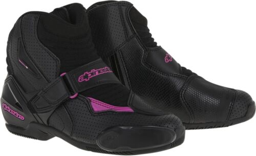 ALPINESTARS Stella SMX-1 R Vented Low-Cut Motorcycle Boots Black/White 