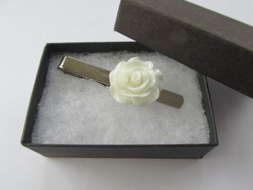Rose Flower Tie Clip