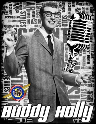 Buddy Holly /" Counttry Rock Star /" Personaliz?ed T-shirts
