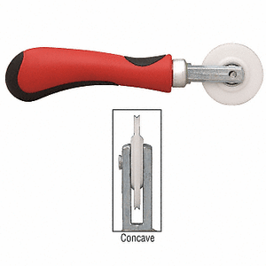 CG27K7N CRL Nylon 1//8/" Comfort Grip Single Concave Edge Roller
