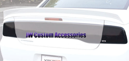 Fits 11-14 Charger GTS Smoke Acrylic Taillight Solid Center Panel Covers 3pc 