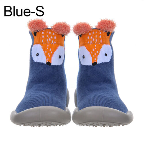 Kids Baby Girl Boys Toddler Anti-slip Slippers Socks Cotton Shoes Winter Warm