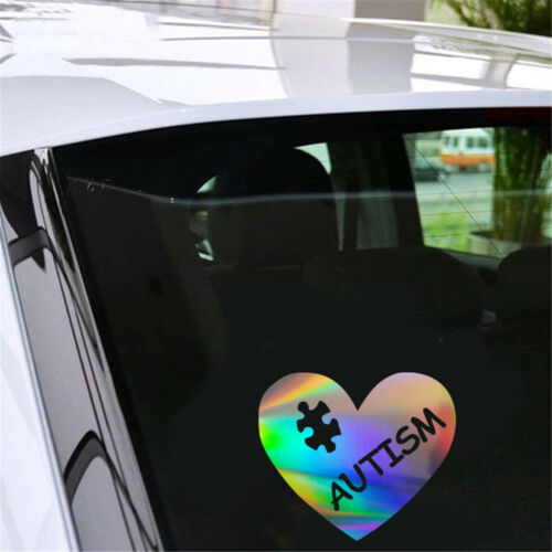 AUTISM Love Heart Puzzle Car Sticker Window Bumper Vinyl Laptop Motorcycle Decal