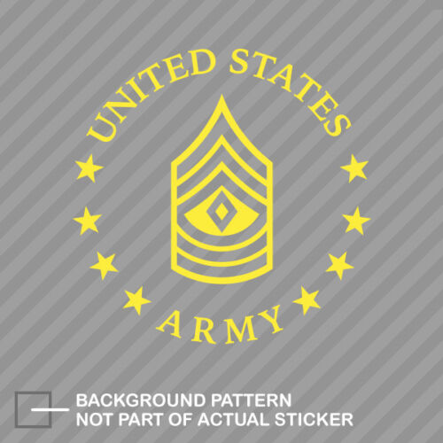 E-8 First Sergeant US Army Rank Sticker Die Cut Decal 1SG OR-8 E8
