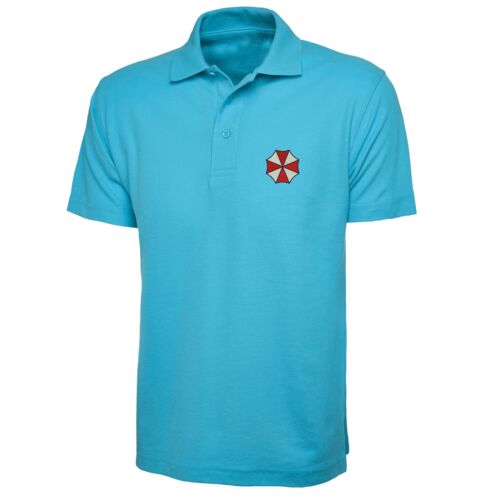 Umbrella Corporation Logo Polo Shirt Left Chest Embroidered Gift  Polo Top 