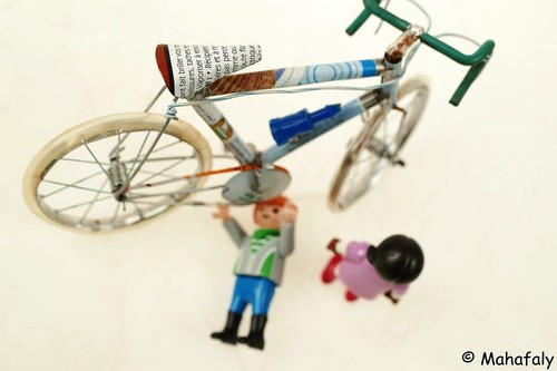 Blechmodell Fahrrad Rennrad 15 cm Bicycle model sheet metal model Recycling