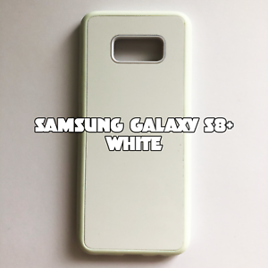 2D Estuche de sublimación de goma en blanco para Samsung Galaxy S8 Blanco