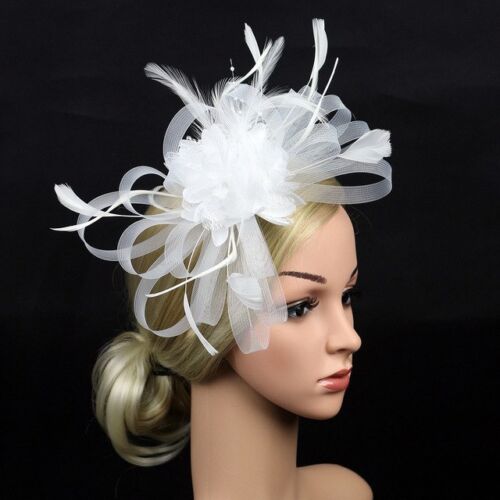 XL Fascinator Haarspange// Haarreif Haarschmuck Kopfschmuck Hochzeit Party 7 Farb