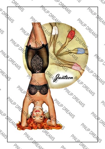 Vintage Poster Retro Art /"Jantzen/" Girdle Lingerie Advert re-print Various A4 A3