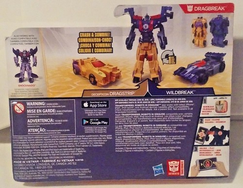 Transformers Robots in Disguise Combineur Force Dragstrip /& wildbreak NEW Comme neuf sur Scellé carte