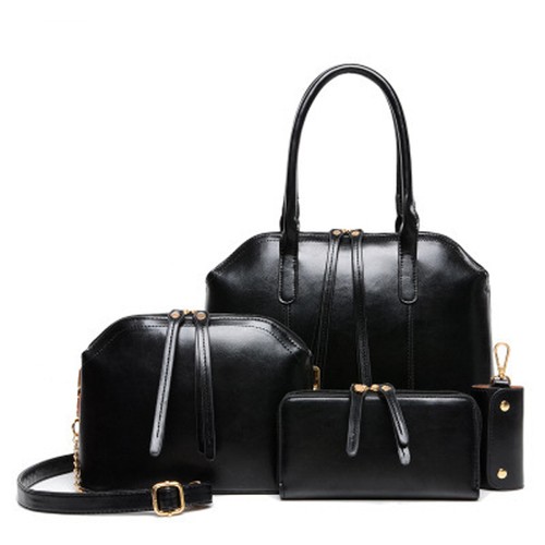 4pcs Ladies Women Designer Leather Style Celebrity Tote Bag Shoulder Handbag