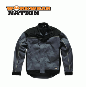 Dickies Industry 260 Lavoro Cappotto Giacca Cuciture Riflettente GRIGIO