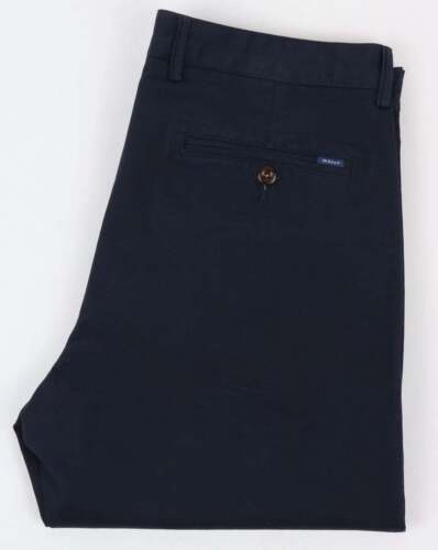 Gant Twill Chino Trousers in Navy Blue cotton regular fit