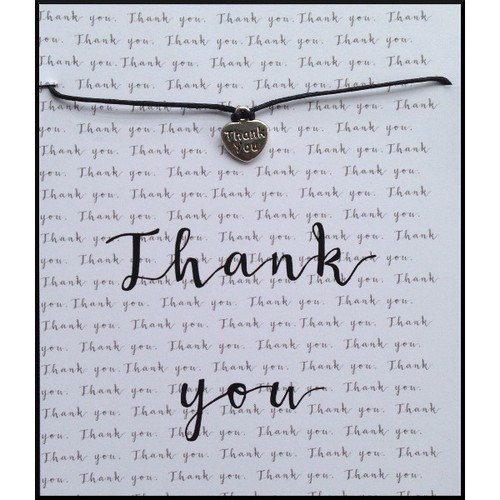 Thank you wish bracelet Bridesmaid dog sitting teacher present