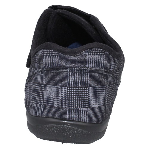 MENS PADDERS DOUBLE STRAP WARM WIDE WINTER SHOES INDOOR HOUSE SLIPPERS DUAL SIZE
