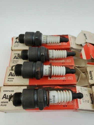 Lot of 8 Autolite A52 Spark Plugs Vintage