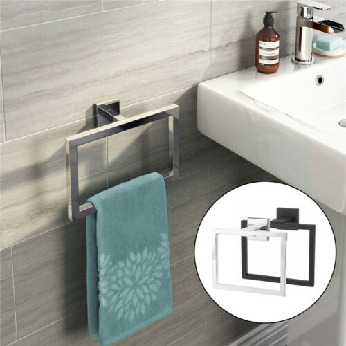 Square Towel Ring Holder Wall Mounted Towel Rack For Towel Hanger European Style