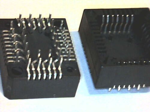 5x IC-Fassung PLCC Sockel Sockets PLCC32 32pol Sockel mit Pins PCB mounting 