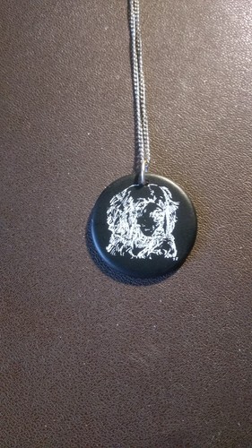 CLUMBER SPANIEL SLATE PENDANT