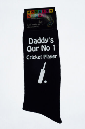 Daddy/'s Our No 1 Cricket Player Mens Black Socks Fathers Day or Birthday Dad