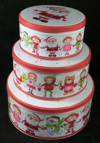 Gebäckdose 3er set plätzchendose Cookie Jar lata navidad niños motivo