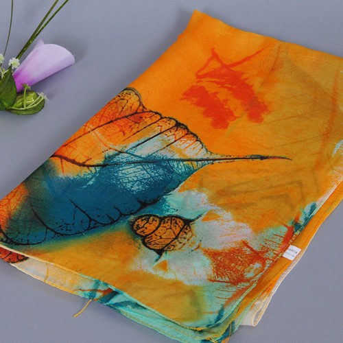 Soft Thin Chiffon Women Flowers printed Scarf