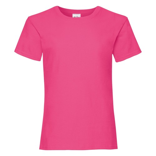 Girls Tshirt Plain T Tee Shirt 19 Colours Age 3//4-14//15 Girlie Fit Side Seams
