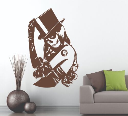 Candy Sugar Skull Girl Decorative Vinyl Art Wall Sticker Decal Rockabilly 