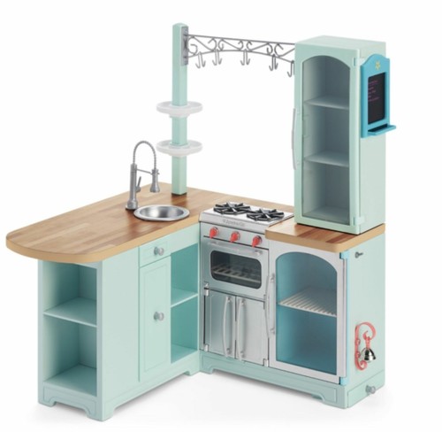 American Girl Gourmet Kitchen sink stove mini fridge NEW 18/" doll