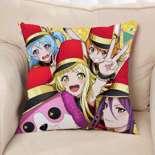 NEW Bang dream Girls band party 15.7x15.7 inch Double Side Sofa Pillow Cushion