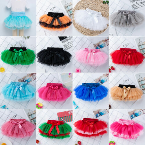 Toddler Baby Girls Tutu Ballet Skirts Fluffy Fancy Party Princess Pettiskirt HOT