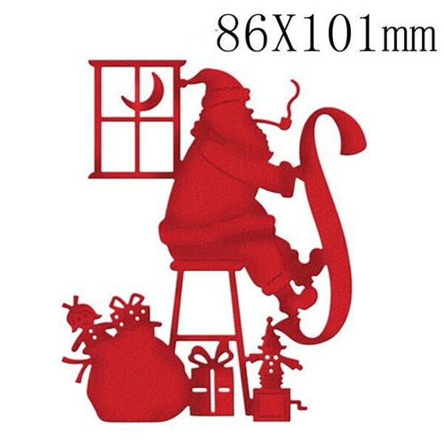 Crafts 4 Types Santa Claus Frame Metal Cutting Dies Stencil Scrapbooking