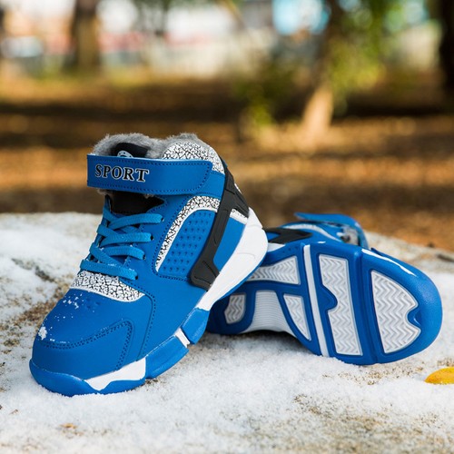 Winter Girls Boys Cotton Atheltic Shoes Sports High Top Kids Running Sneakers