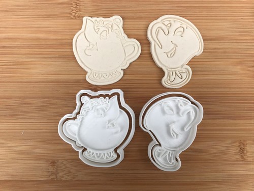 Chip Cookie Cutter Fondant Décoration Gâteau Beauty and the Beast-Potts