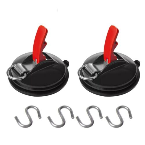 Suction Cup Anchor Securing Hook Tie Down Camping Tarp Cars Side Awning 1//2pcs