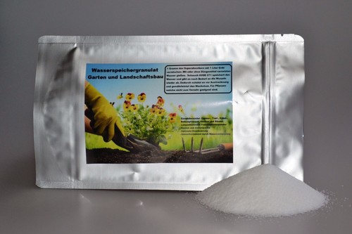 Wasserspeicher Gel Bodenverbesserer Granulat Pflanzengel Dünger Superabsorber