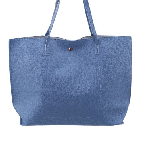 Women Solid Color Casual tote Shoulder Messenger bags Large Capacity Handbags WA