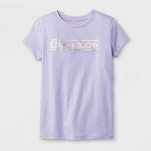 Cat /& Jack des filles à manches courtes T-shirt graphique profitez aujourd/'hui Violet-Pick Taille