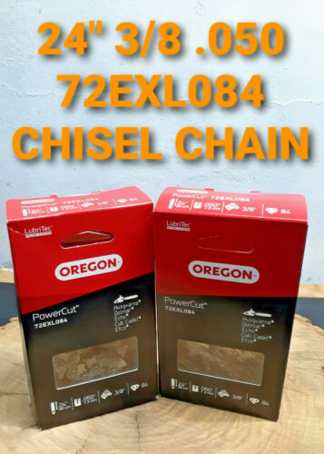 2 Pack 24" Oregon STIHL MS 311 Chainsaw 72EXL084 3/8 .050 84 Chisel Chain 