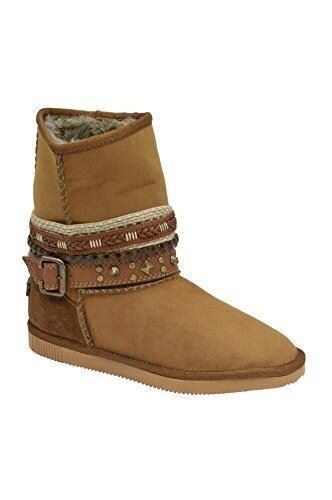 Circle G by CORRAL Women/'s Distressed Honey Winter Boots With Straps P5060