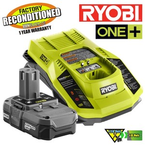 Details about Ryobi P128 18V LITHIUM-ION BATTERY &amp; CHARGER UPGRADE KIT 