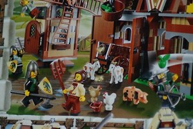 LEGO 7189 Castle KINGDOMS MILL VILLAGE RAID Sealed ANIMAL GOAT,PIG,CHICKEN SET