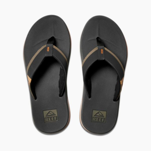 REEF MENS FLIP FLOPS.FANNING LOW GREY ARCH SUPPORT THONGS SANDALS SHOES 8W 3 OR