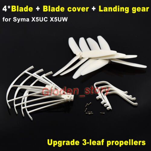 White Upgrade blades Protective Frame Landing Gear for Syma X5UC X5UW RC Drone