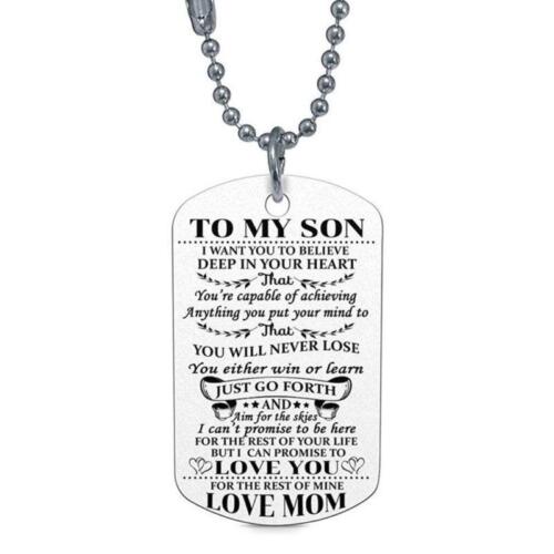 To My Son Daughter Gifts For Mother Father Teacher Pendant Chain Necklace LC