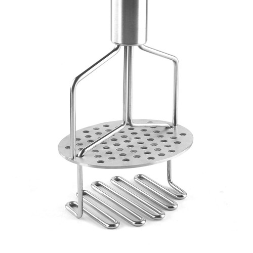 Kitchen Bilayer Stainless Steel Potato Masher Crusher Potatoes Mud Mash Maker