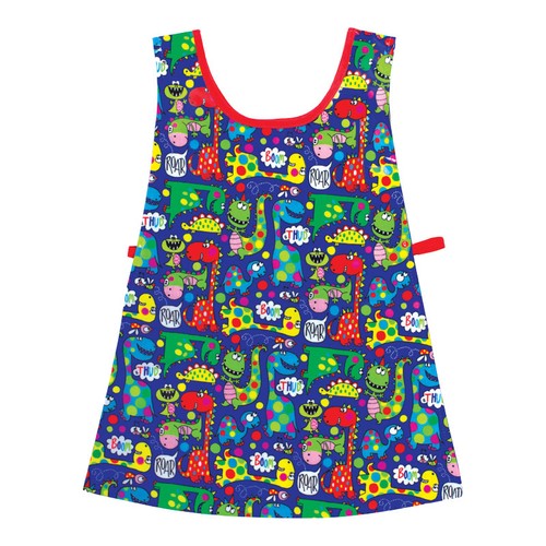 Apron Kids Boys Cotton Wipe Clean PVC Rachel Ellen Dinosaur Childrens Tabard